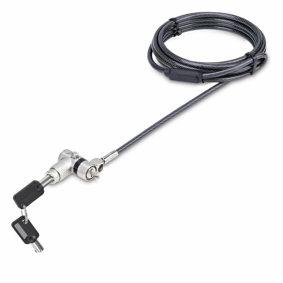 StarTech.com Universal Laptop Lock 6.6ft, Security Cable For Notebook Compatible w/Noble Wedge&reg;/Nano/K-Slot; Keyed Locking Cable - UNIVK-LAPTOP-LOCK