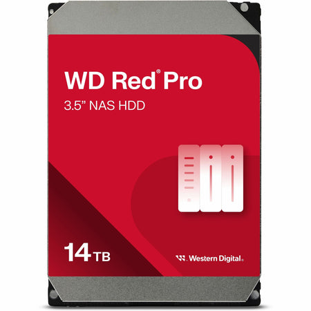 WD Red Pro WD142KFGX 14 TB Hard Drive - 3.5" Internal - SATA (SATA/600) - Conventional Magnetic Recording (CMR) Method - WD142KFGX