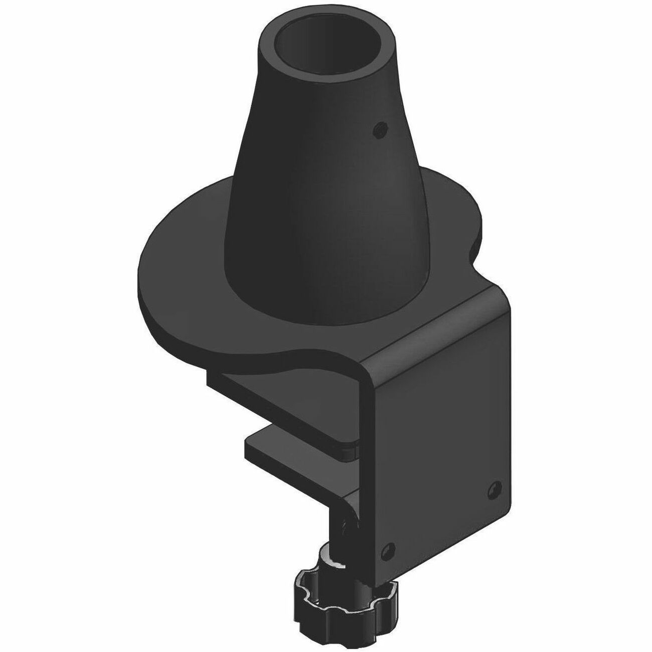 HAT Design Works P415756-BLK Clamp Mount for Monitor Mount - Black - P415756-BLK