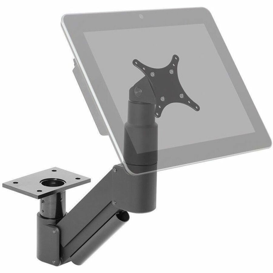 HAT Design Works 3520-250-104 Desk Mount for Monitor, Touchscreen Monitor - Vista Black - Landscape/Portrait - 3520-250-104
