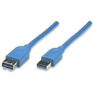 USB-A to USB-A Extension Cable, 2m, Male to Female, Blue, 5 Gbps (USB 3.2 Gen1 aka USB 3.0), SuperSpeed USB, Lifetime Warranty, Equivalent to USB3SEXT2MBK (except colour). - 322379