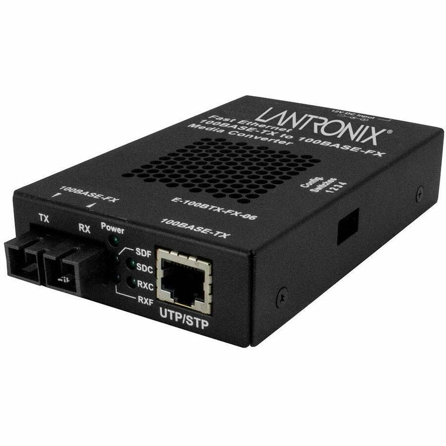 Lantronix E-100BTX-FX-06 Transceiver/Media Converter - E-100BTX-FX-06(SC)-NA