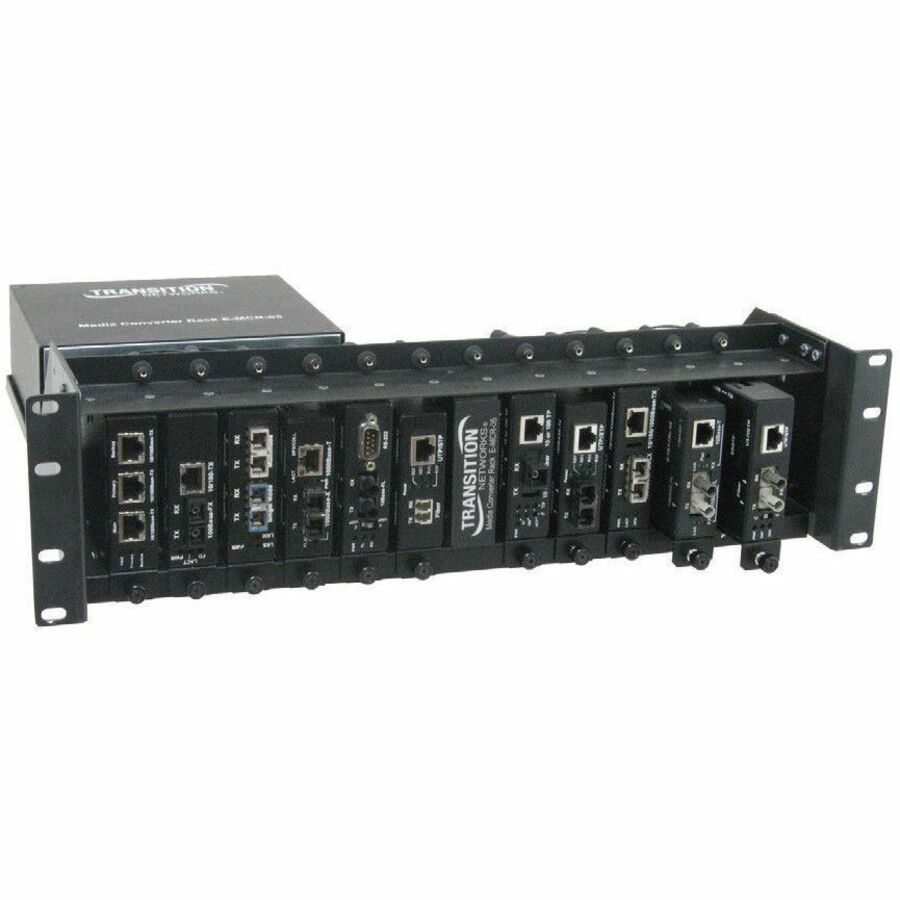 Transition Networks 12-Slot Media Converter Rack - E-MCR-05-NA