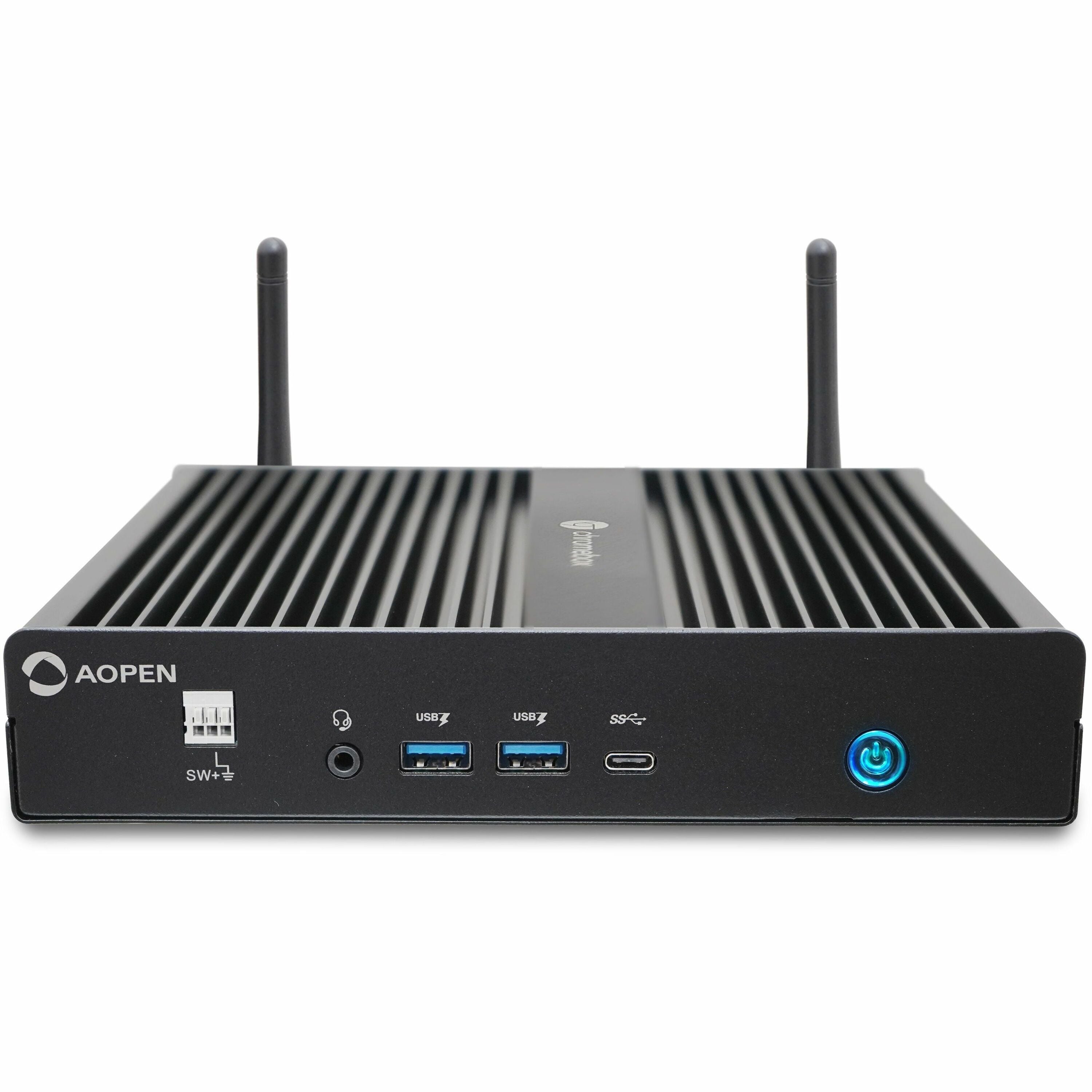 AOPEN Chromebox Commercial 3 - AI Ready - Fanless - Ventless - Intel Celeron 7305 - 4 GB RAM - 64 GB SSD - 91.CX200.GA10