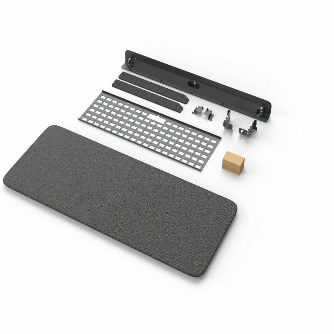 Heckler Design Wall Mount for Video Conference Equipment, Camera Shelf, Video Panel, Mini PC, Camera - Black Gray - H807-BG