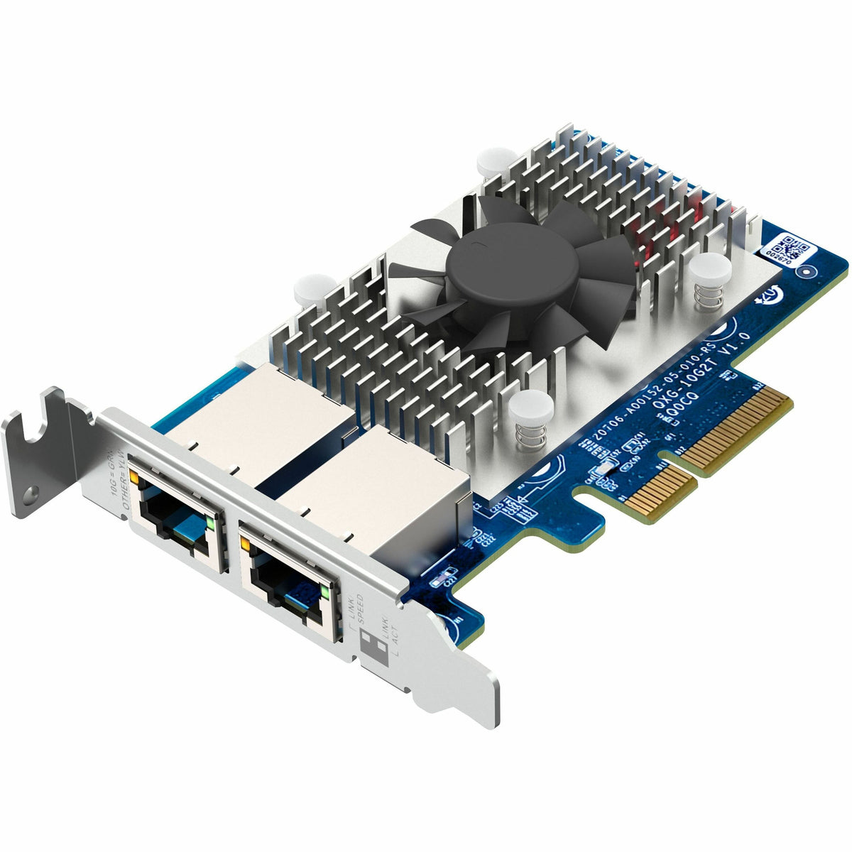 QNAP QXG-10G2T Dual-port, 5-speed 10 GbE (RJ45) Network Expansion Card - QXG-10G2T