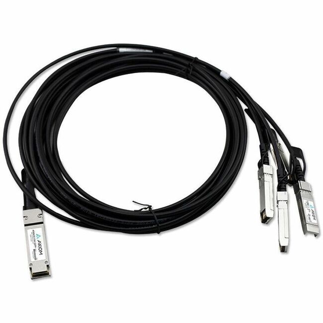 Axiom 40GBASE-CR4 QSFP+ to 4 10GBASE-CU SFP+ Passive DAC Cable HP 3m - 721064-B21-AX