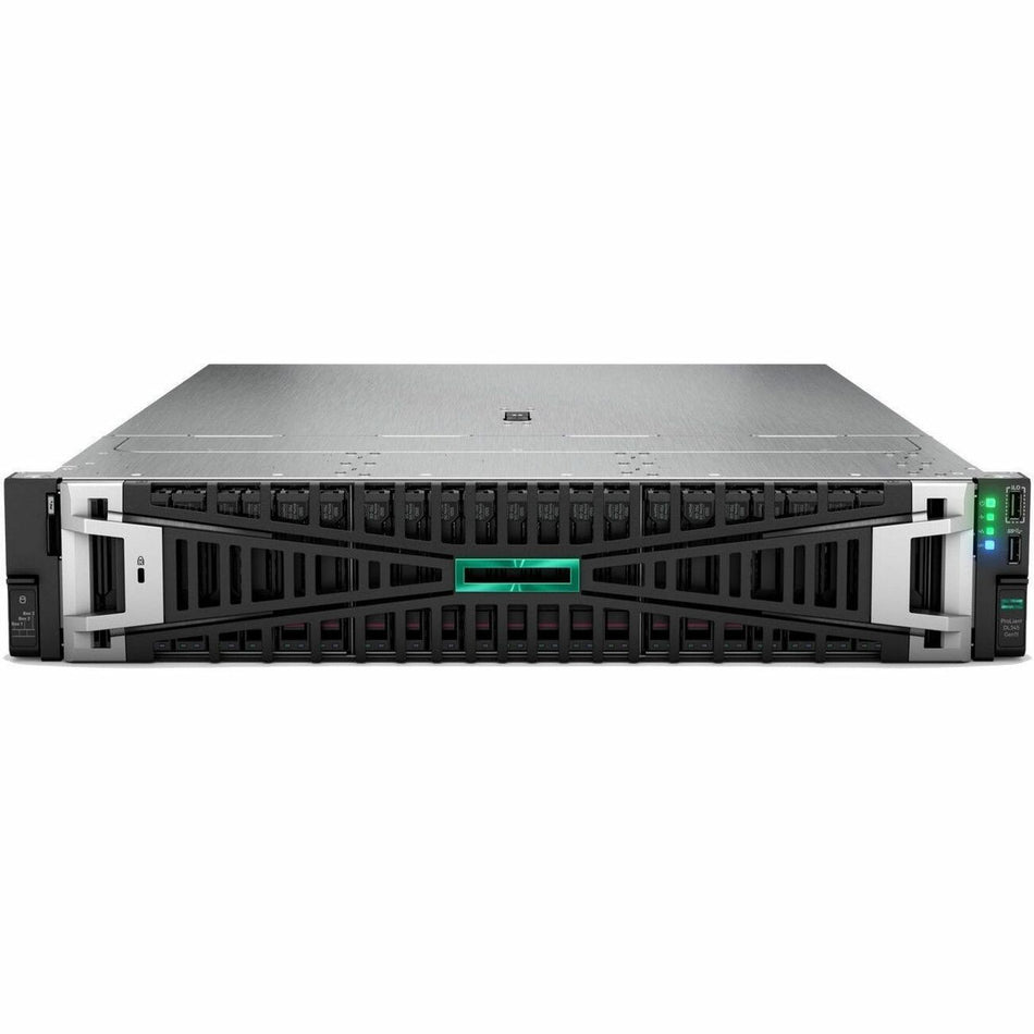 HPE ProLiant DL345 G11 2U Rack Server - 1 x AMD EPYC 9124 3 GHz - 32 GB RAM - 12Gb/s SAS Controller - P66777-B21