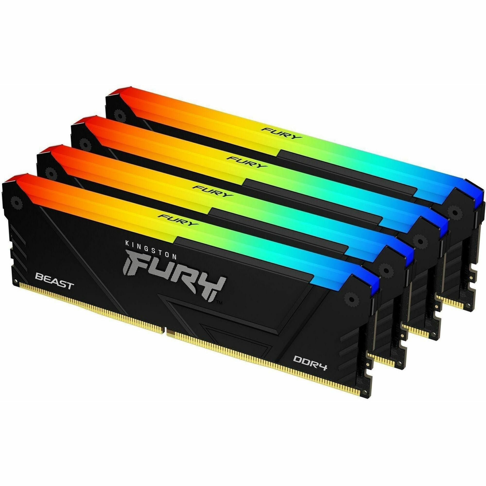 Kingston FURY Beast 64GB (4 x 16GGB) DDR4 SDRAM Memory Kit - KF432C16BB12AK4/64