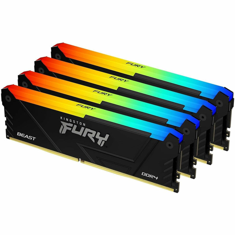 Kingston FURY Beast 64GB (4 x 16GB) DDR4 SDRAM Memory Kit - KF436C18BB2AK4/64