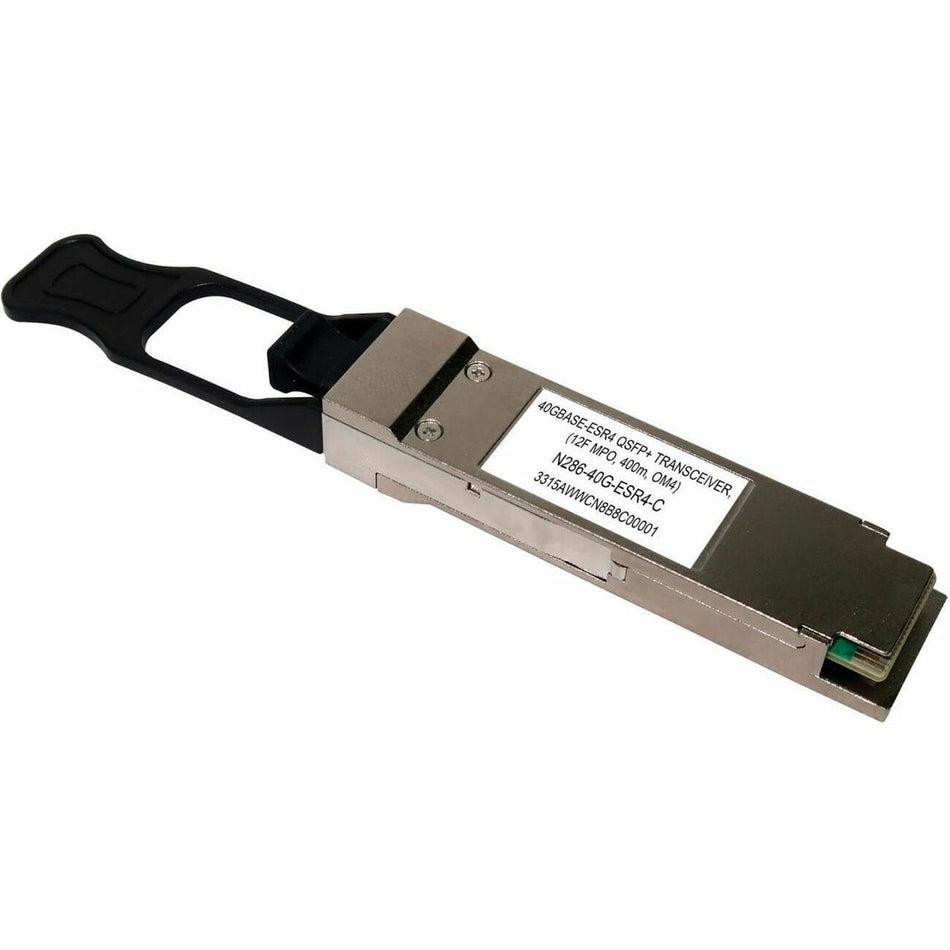 Eaton Tripp Lite Series Cisco-Compatible QSFP-40G-SR4 QSFP+ Transceiver - 40GBase-SR4, MTP/MPO MMF, 40 Gbps, 850 nm, 400 m (1312 ft.) - N286-40G-ESR4-C