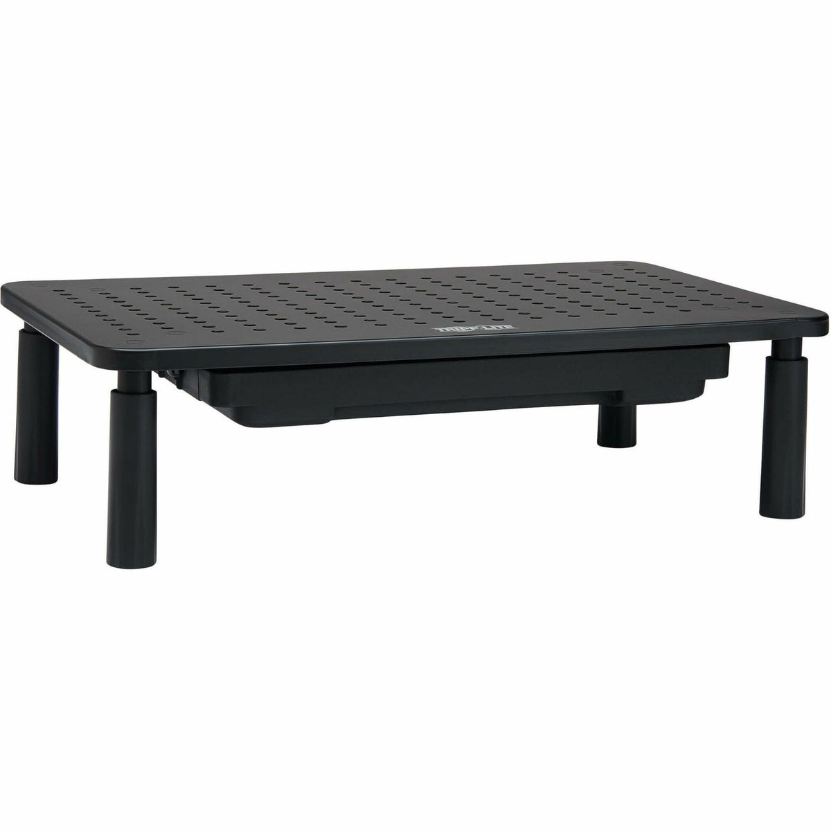 Eaton Tripp Lite Series Monitor Riser for Desk, 15 x 9 in. - Height Adjustable, Storage Drawer, Metal, Black - MR159D