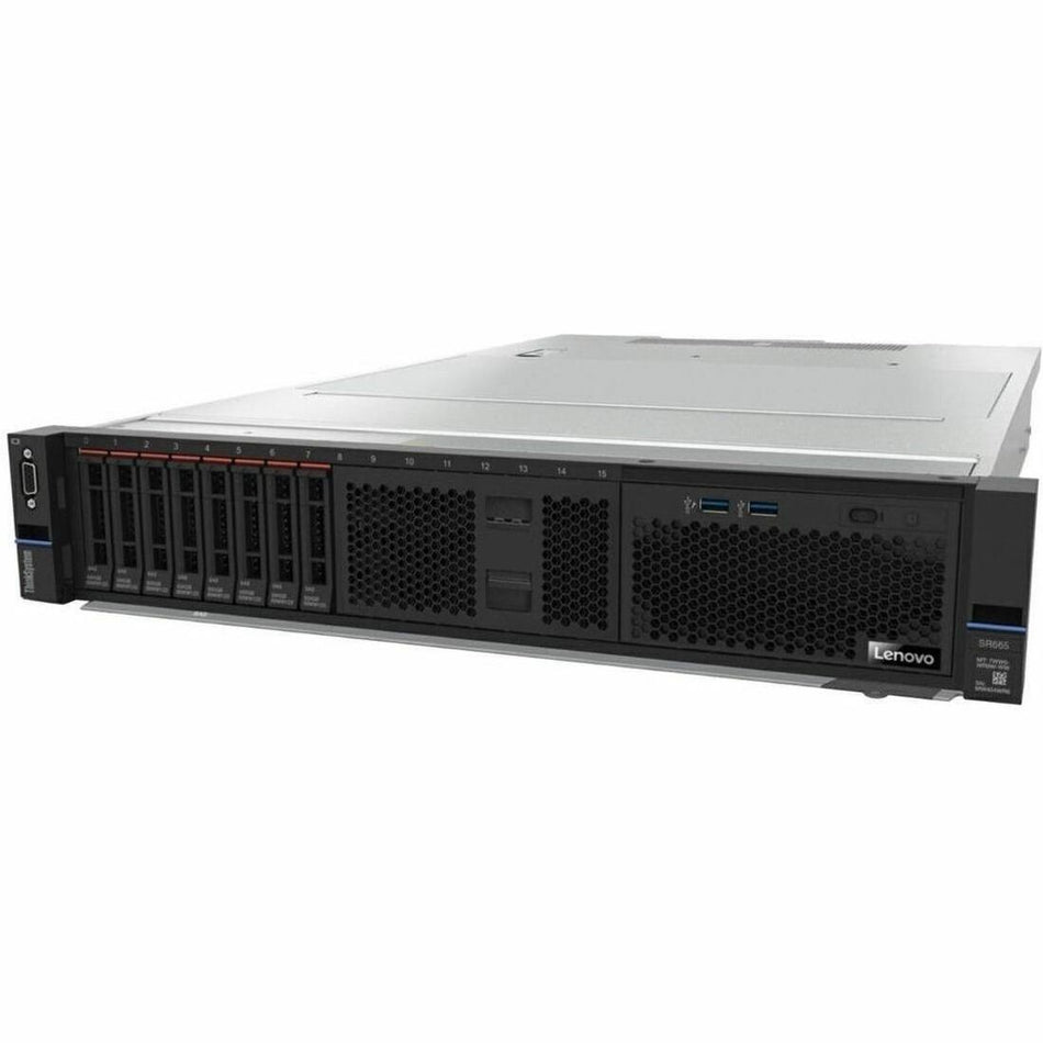 Lenovo ThinkSystem SR665 7D2V1009NA 2U Rack Server - 1 x AMD EPYC 7513 2.60 GHz - 32 GB RAM - 1.92 TB SSD - (1 x 1.92TB) SSD Configuration - Serial ATA, 12Gb/s SAS Controller - 7D2V1009NA