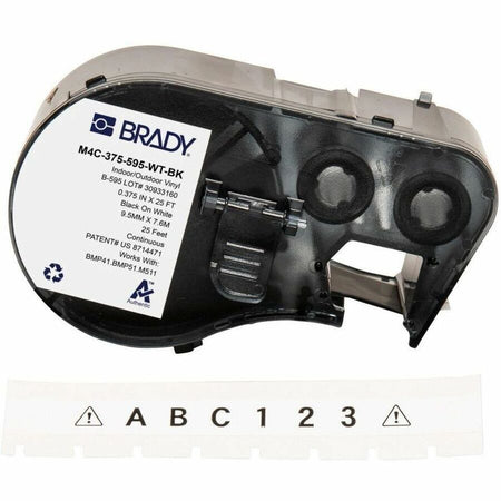 Brady Multipurpose Label - M4C-375-595-WT-BK