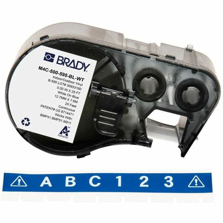 Brady Label Tape - M4C-500-595-BL-WT