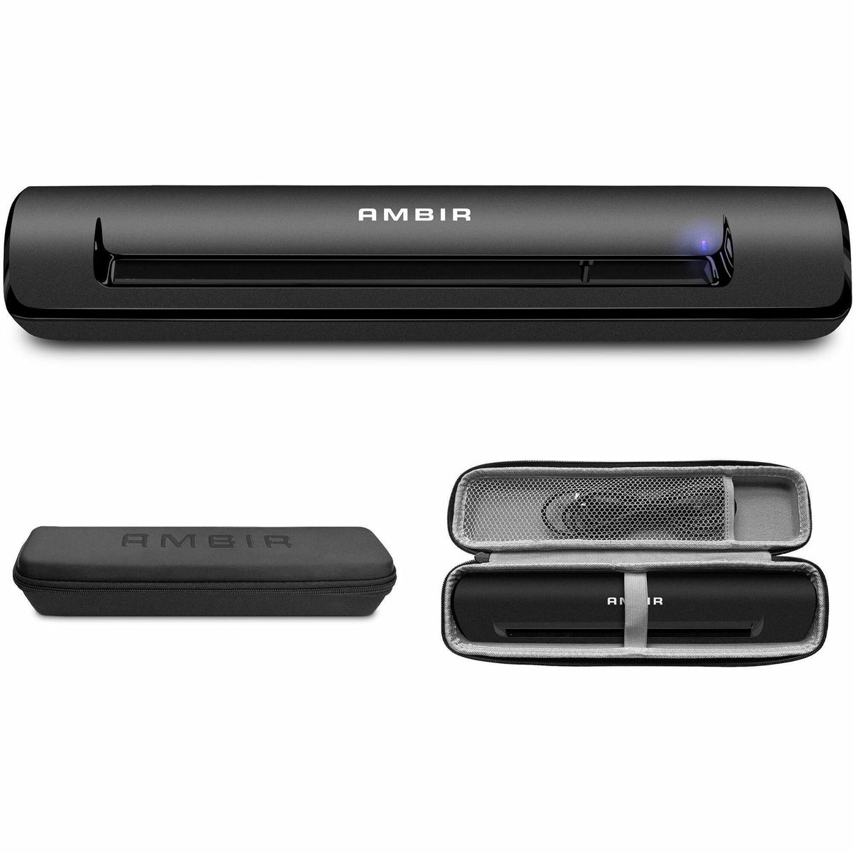 Ambir TravelScan Pro Go Scanner, Software and Case Bundle - PS600-GO-NA