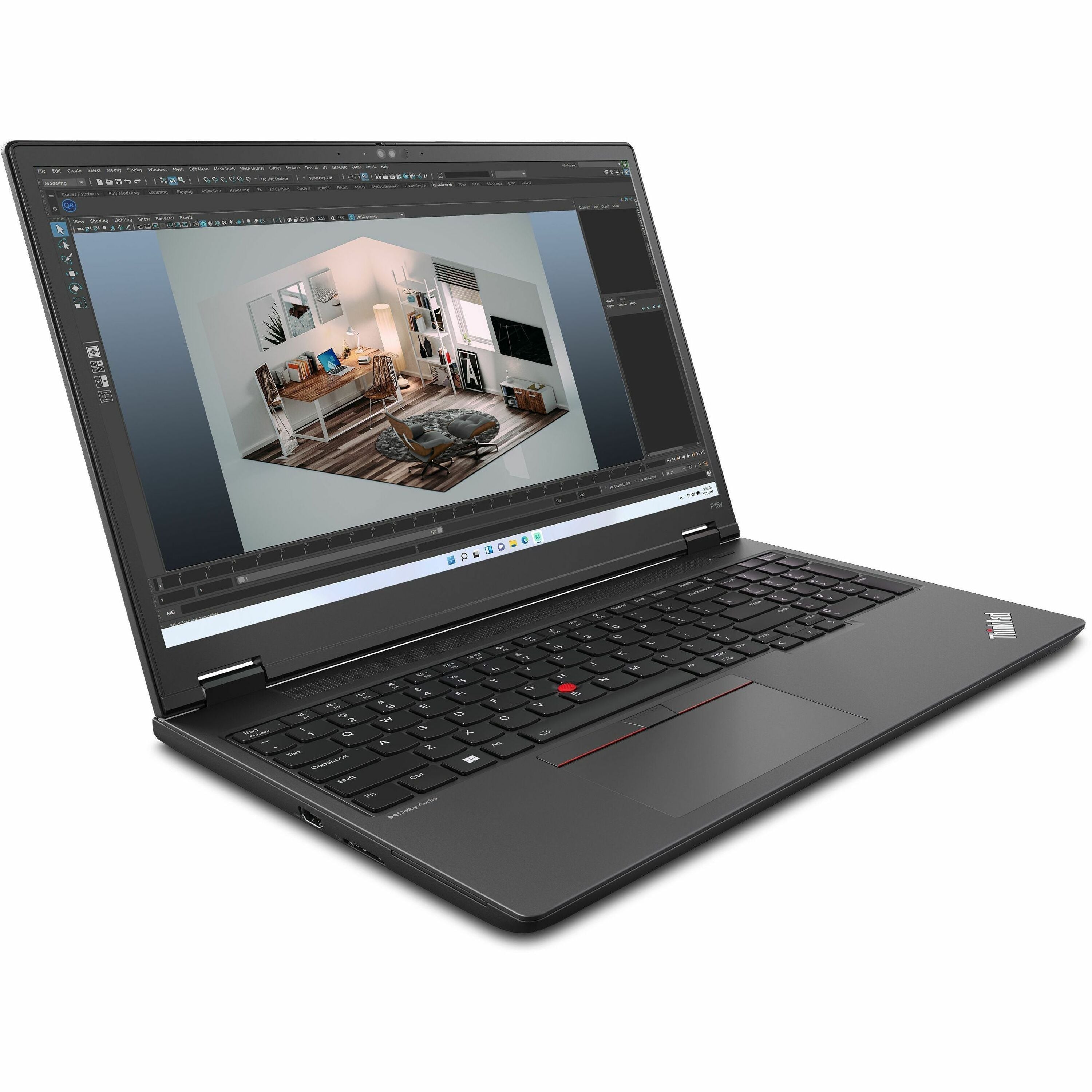 Lenovo ThinkPad P16v Gen 1 21FE0028US 16" Mobile Workstation - WUXGA - AMD Ryzen 7 PRO 7840HS - 32 GB - 1 TB SSD - English Keyboard - Thunder Black - 21FE0028US