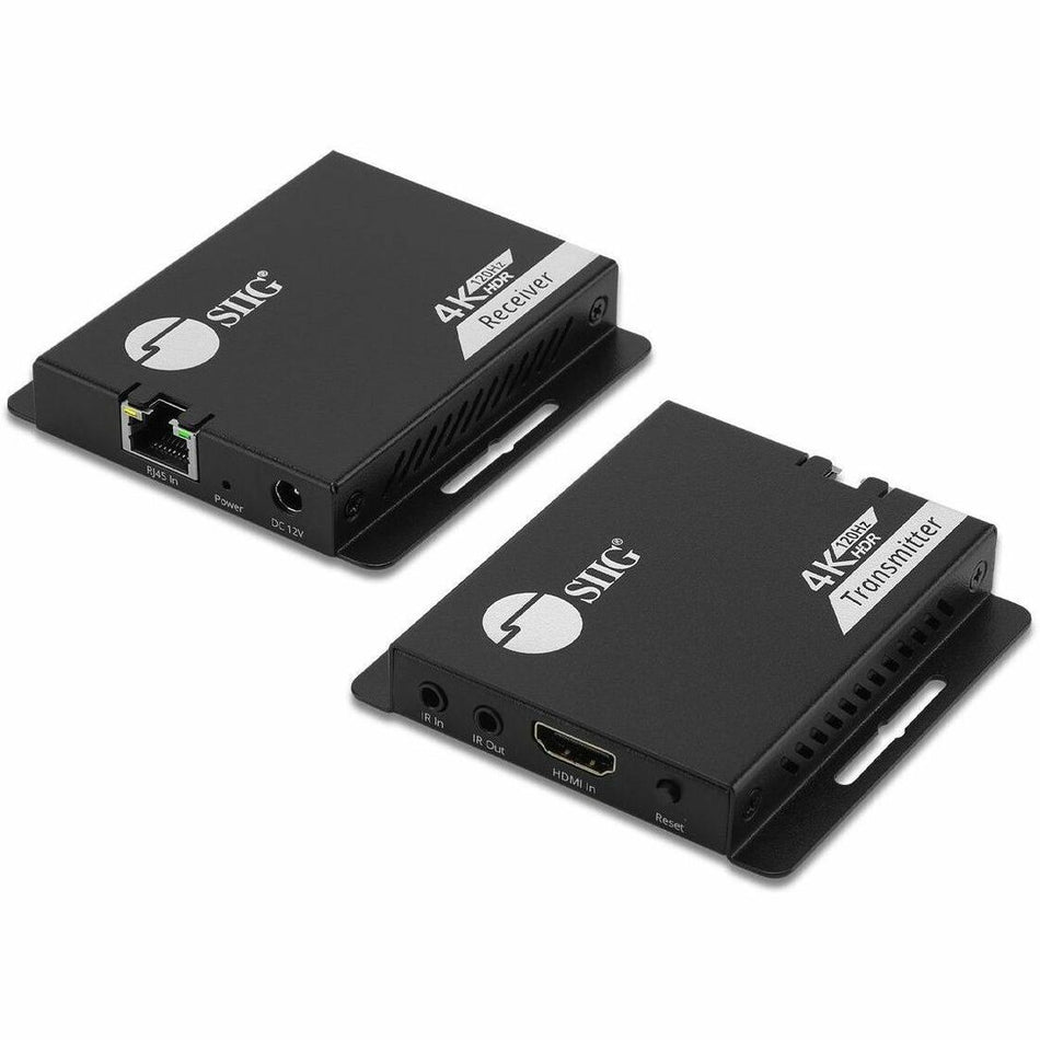 SIIG 4K120Hz HDMI Extender with IR - up to 132ft (40M) - EDID - Nearly zero latency - CE-H27L11-S1