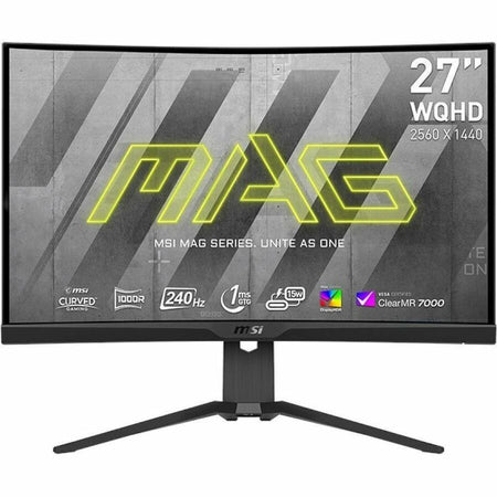 MSI 275CQRXF 27" Class WQHD Curved Screen Gaming LCD Monitor - 16:9 - MAG 275CQRXF