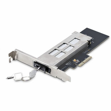 StarTech.com M.2 NVMe SSD to PCIe x4 Removable Mobile Rack for PCI Express Expansion Slot, Tool-less Installation, PCIe Hot-Swap Drive Bay - M2-REMOVABLE-PCIE-N1