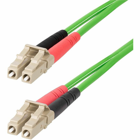 StarTech.com 1m (3.3ft) LC to LC (UPC) OM5 Multimode Fiber Optic Cable, 50/125&micro;m Duplex Zipcord, 40G/100G, LSZH Fiber Jumper Cord - LCLCL-1M-OM5-FIBER