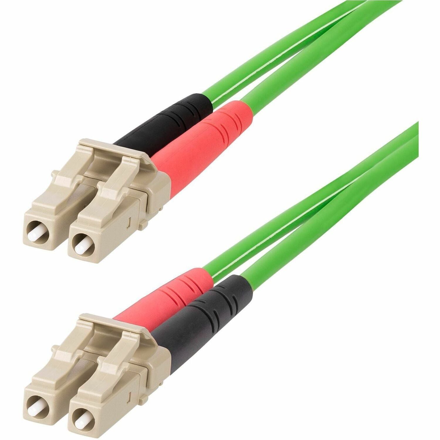 StarTech.com 2m (6.6ft) LC to LC (UPC) OM5 Multimode Fiber Optic Cable, 50/125&micro;m Duplex Zipcord, 40G/100G, LSZH Fiber Jumper Cord - LCLCL-2M-OM5-FIBER