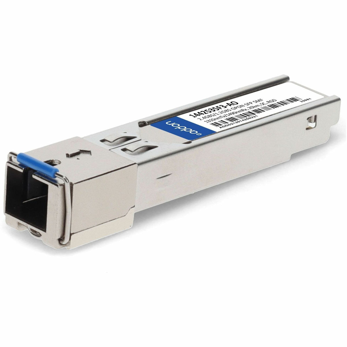 AddOn ADTRAN&reg; 1442535F3 Compatible TAA GPON ONU 1.2Gbs/2.4Gbs SFP Transceiver (SMF, 1310nmTx/1490nmRx, 20km, ASC, -40 to 85C) - 1442535F3-AO