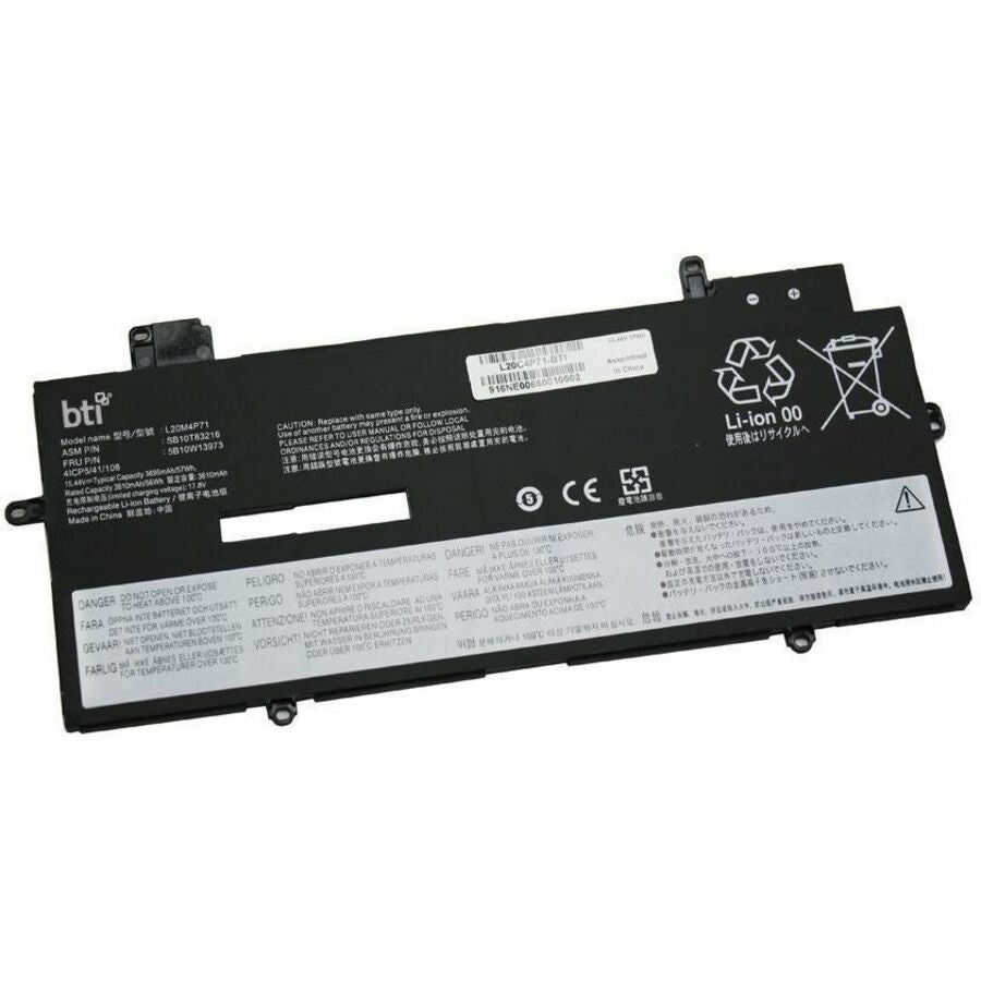 BTI L20C4P71-BTI 15.44V 57WHR LI-ION BATTERY 5B10W13972, 5B10W13973, 5B10W13974, 5B10W13975, L20C4P71, L20D4P71, L20M4P71, SB10T83216, SB10T83217, SB10T83218 - L20C4P71-BTI
