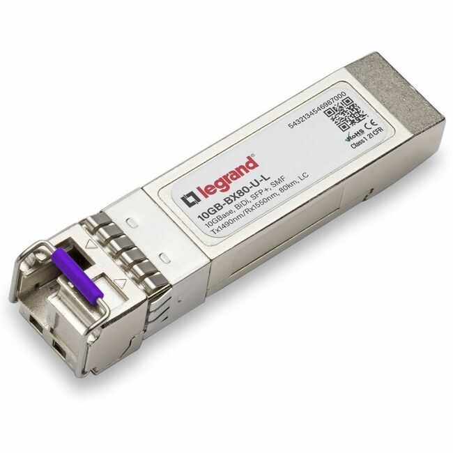 Ortronics Enterasys SFP+ Module - 10GB-BX80-U-A