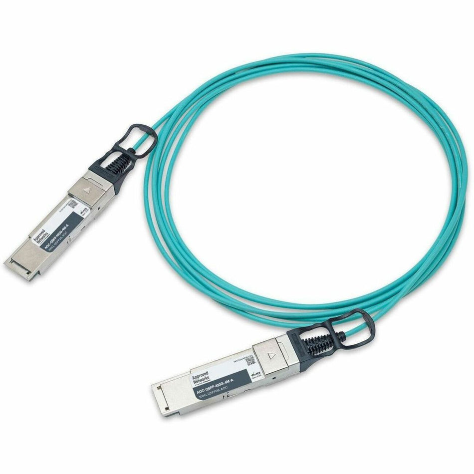 Approved Networks 100G QSFP28 Active Optical Cable (AOC) - AOC-QSFP-100G-4M-A