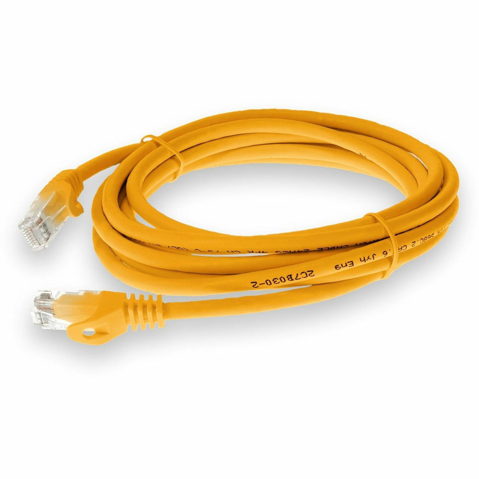 AddOn 3ft Yellow CAT 6 PVC Ethernet Cable Snagless Easy Boot RJ-45 M/M - ADD-3FCAT6SN-YW