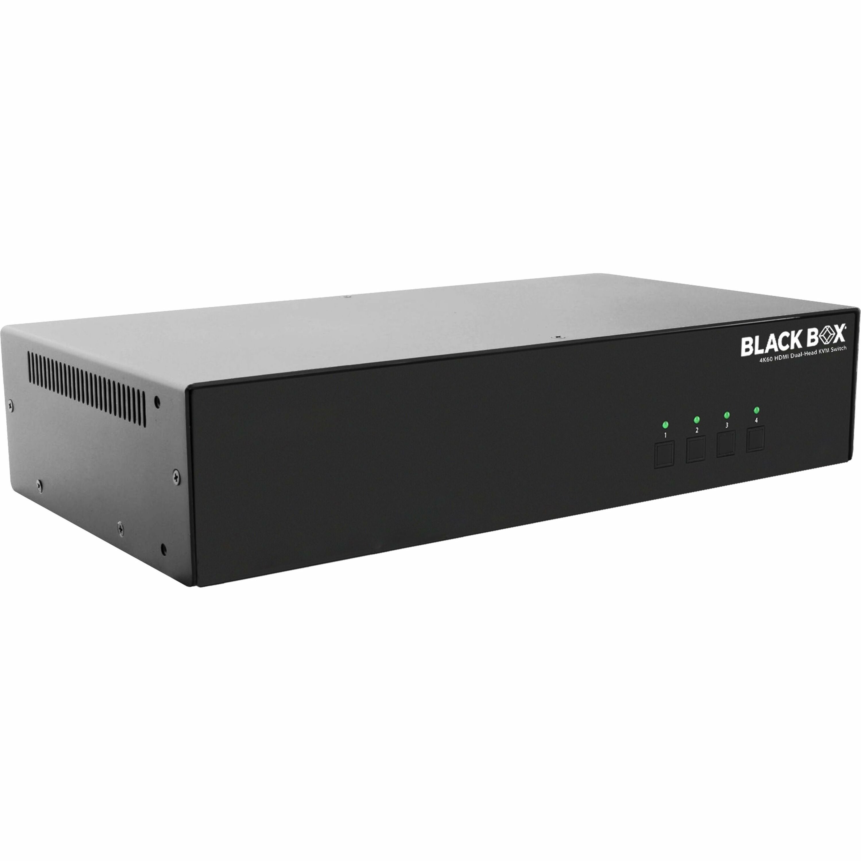 Black Box 4K60 HDMI Dual-Head KVM Switch - 4 Port - HD6224A-R2