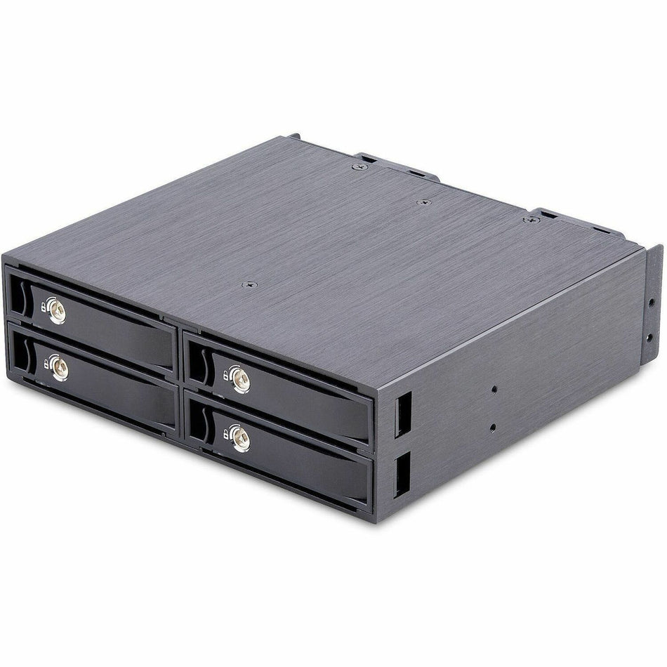 StarTech.com 4-Bay Backplane for U.2 Drives, Fits in a 5.25inch Bay, Mobile Rack for 2.5inch U.2 (SFF-8639) NVMe HDD/SSDs, Removable Trays - 4U2525-SAS-BACKPLANE