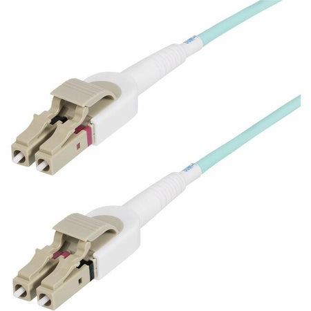 StarTech.com 5m (15ft) LC to LC (UPC) OM4 Switchable Fiber Optic Cable, 50/125&micro;m, 100G Networks, Toolless Polarity Switching, LSZH - 450FBLCLC5SW