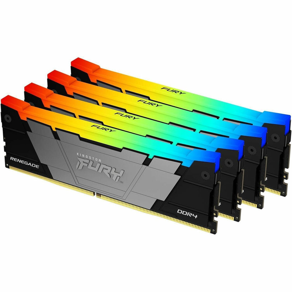 Kingston FURY Renegade 64GB (4 x 16GB) DDR4 SDRAM Memory Kit - KF432C16RB12AK4/64