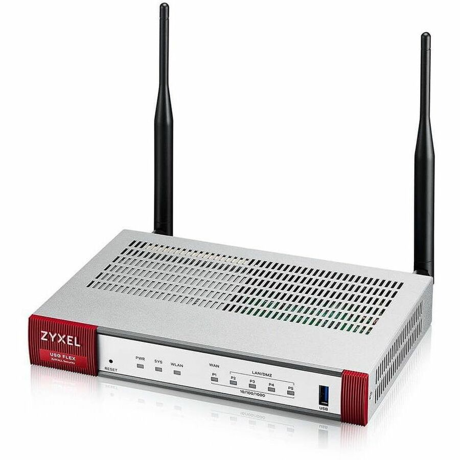 ZYXEL USGFLEX50 - VPN Network Security Firewall Router for Home & Small Business | Hardware Only | Wifi 6 802.11ax | Web Content Filter Option | Nebula Cloud Option | TAA Compliant - USGFLEX50AX