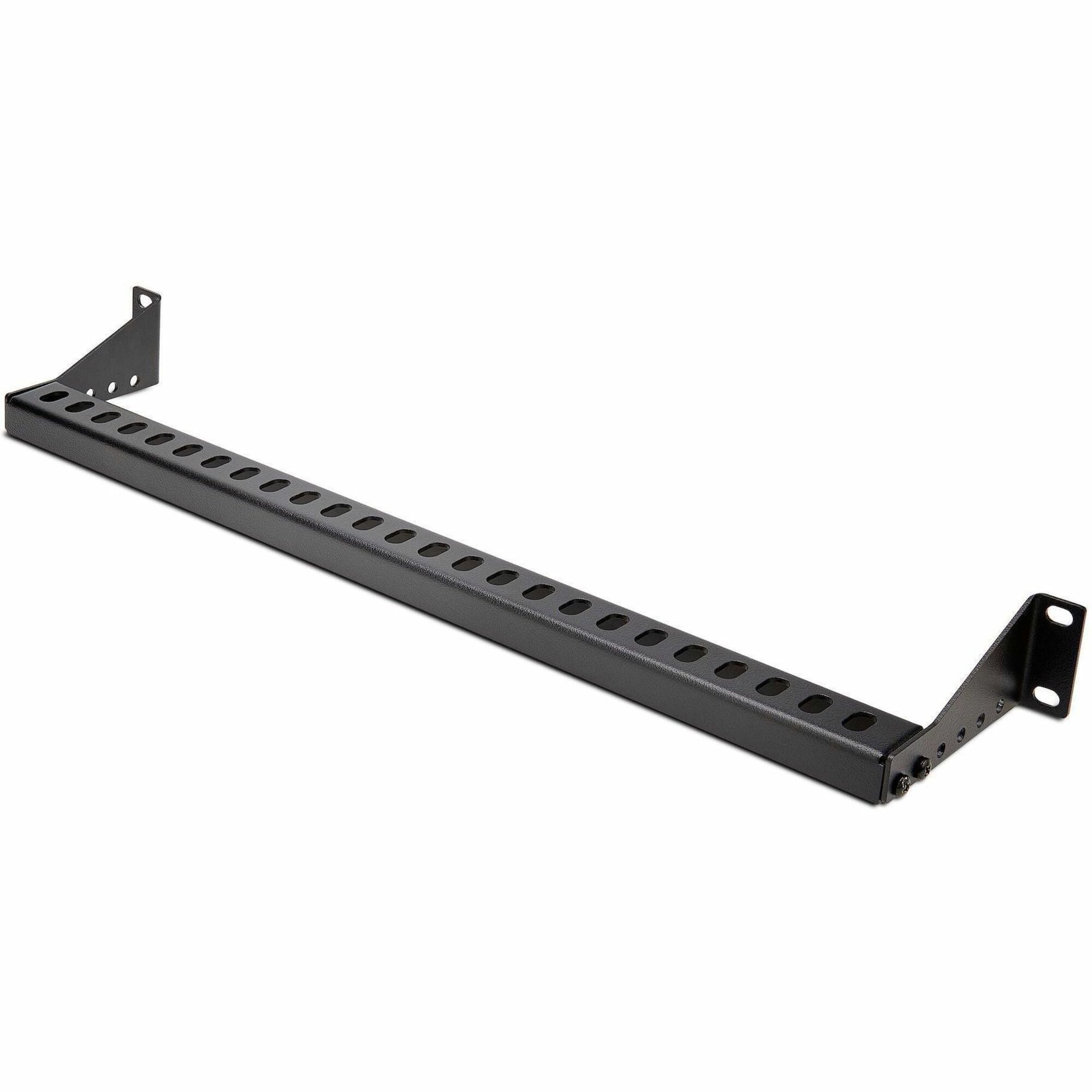 StarTech.com 1U Horizontal Cable Management Bar w/Adjustable Depth, 19" Rack-Mountable Lacing Bar For Organized Racks/Cabinets/Patch Panel - 12S-CABLE-LACING-BAR