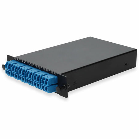 AddOn 8 Channel 1W LGX CWDM MUX and DEMUX (Duplex), 1271nm-1371nm, 1431nm-1451nm with Express Port, Monitor Port, and Duplex UPC/LC Connectors - ADD-CWDM-MUXDL8EM-27-37/43-45