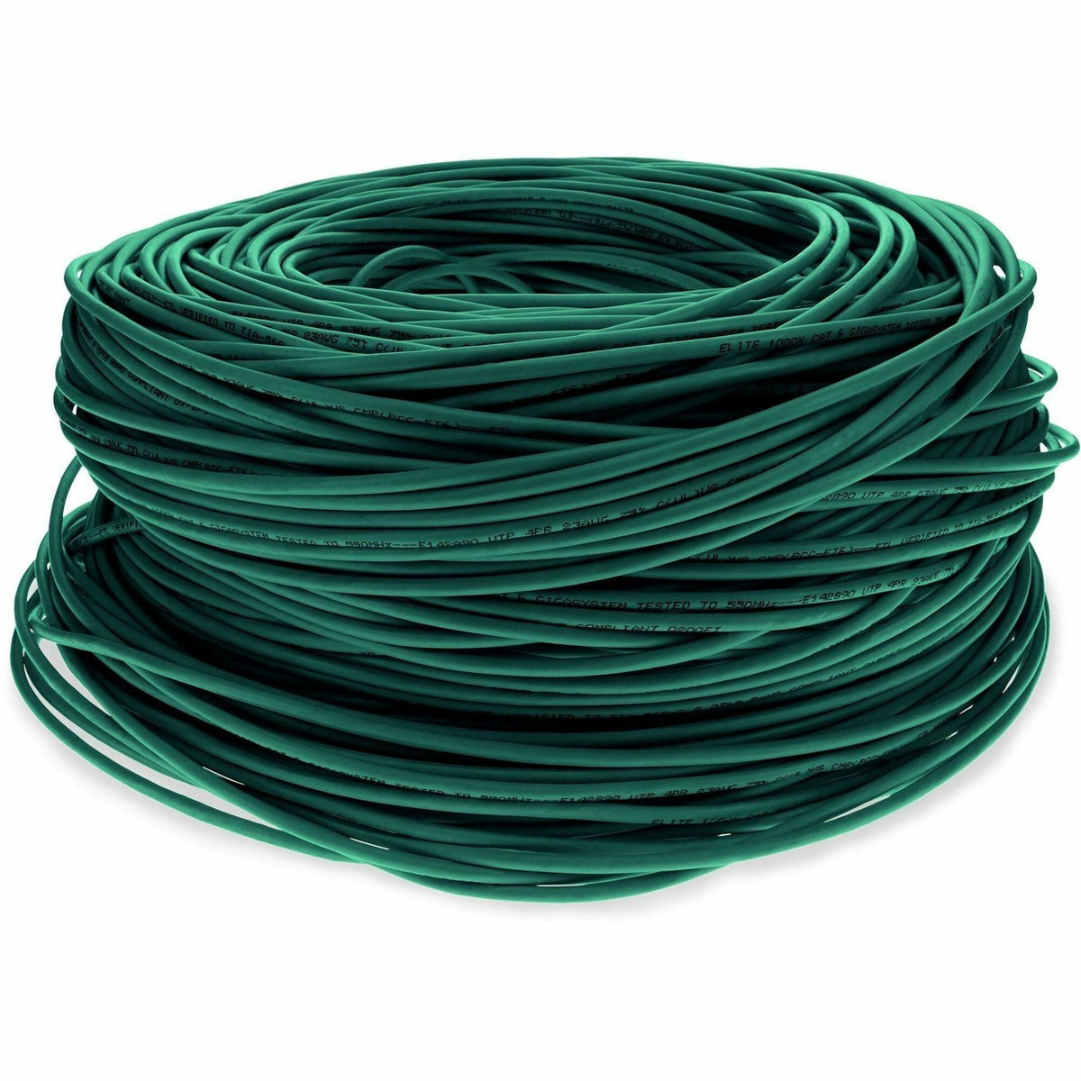 AddOn 1000ft Non-Terminated Green Cat6 STP PVC Copper Patch Cable - ADDCAT6BULK1KSGN