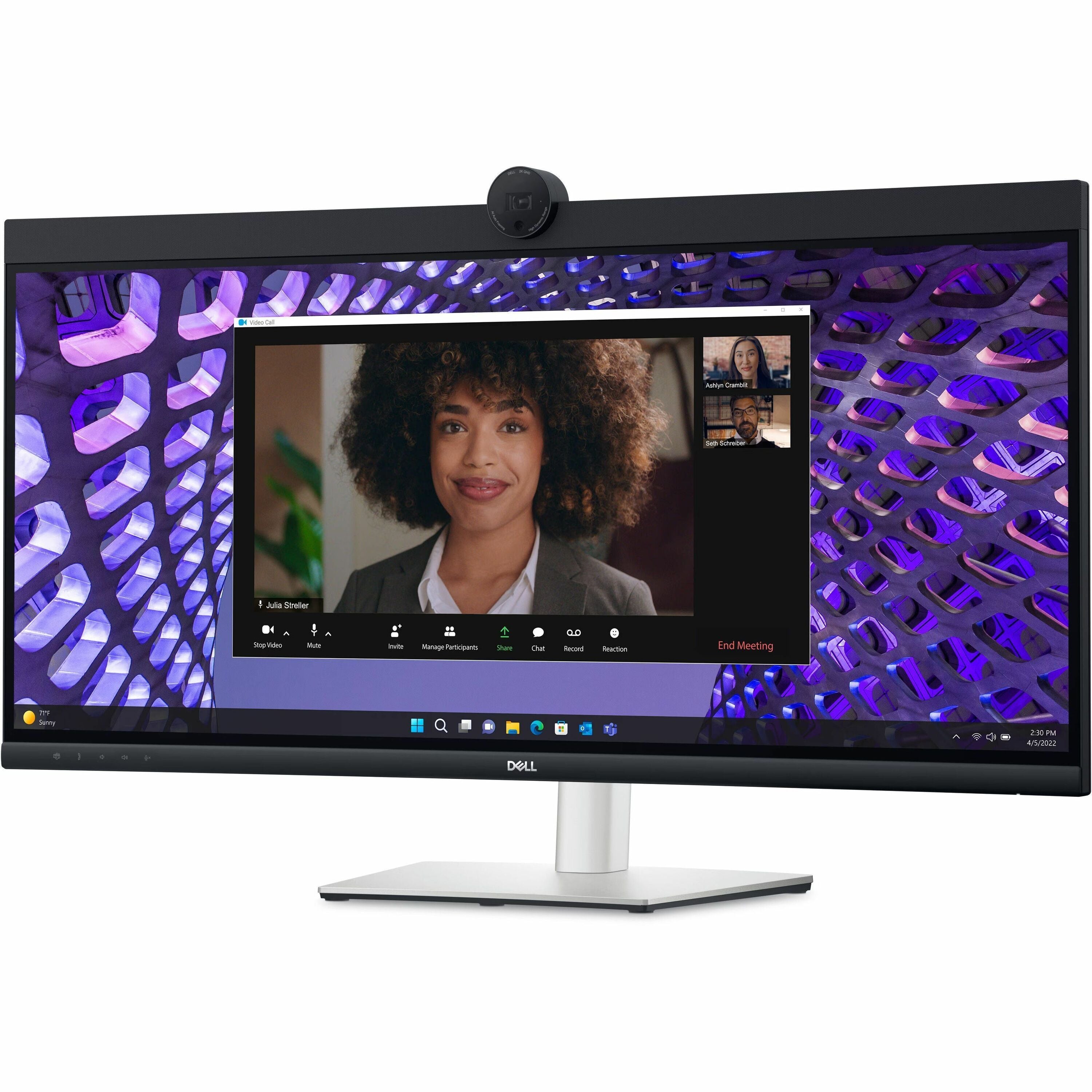 Dell P3424WEB 34" Class Webcam UW-QHD Curved Screen LED Monitor - 21:9 - Black, Silver - DELL-P3424WEB