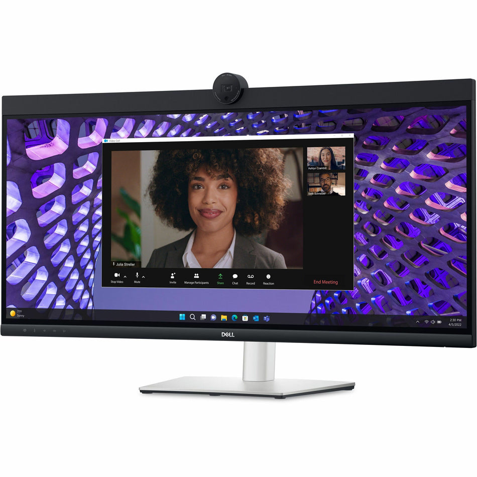 Dell P3424WEB 34" Class Webcam UW-QHD Curved Screen LED Monitor - 21:9 - Black, Silver - DELL-P3424WEB