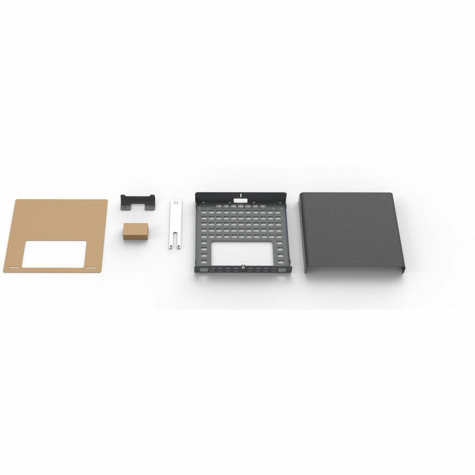 Heckler Design Credenza Mount for Video Conference Equipment, PTZ Camera, Video Bar, Smart Camera - Black Gray - H892-BG