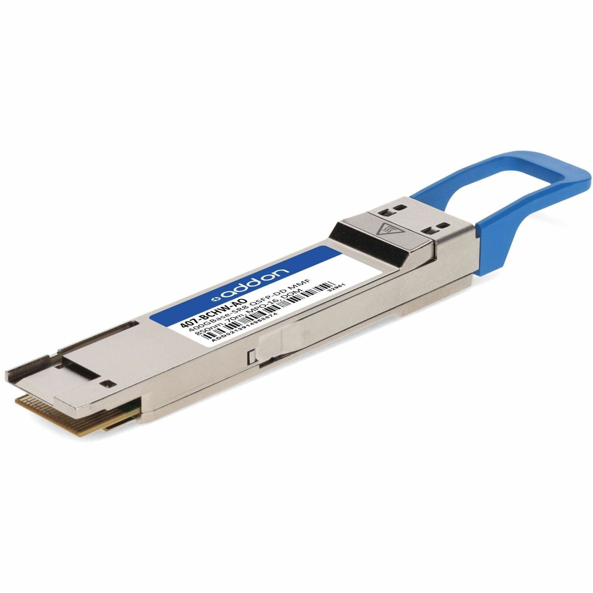 AddOn Dell&reg; QDD-400G-SR8 Compatible TAA 400GBase-SR8 QSFP-DD Transceiver (MMF, 850nm, MPO-16, 100m) - 407-BCHW-AO