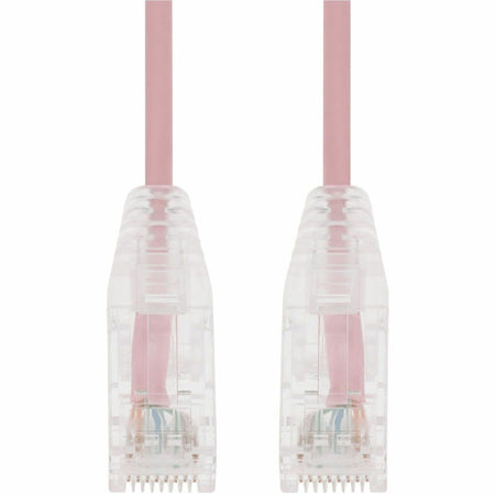 AddOn 15ft Pink CAT 6A Slim PVC Ethernet Cable Snagless Clear-Claw RJ-45 M/M - ADD-15FSLCAT6A-PK