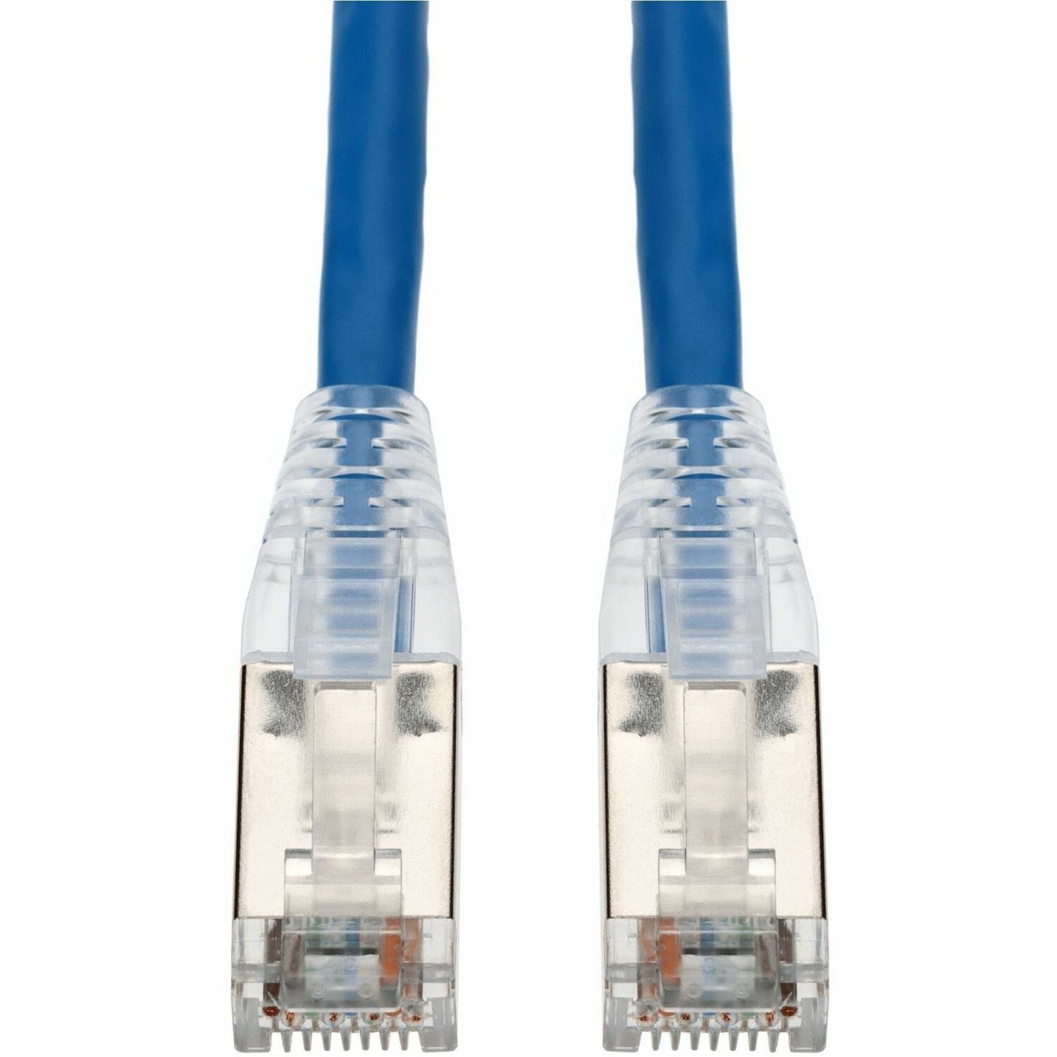 AddOn 160ft Blue CAT 6A Shielded PVC Ethernet Cable Snagless Easy Clear Boot RJ-45 M/M - ADD-160FCAT6AS-BE