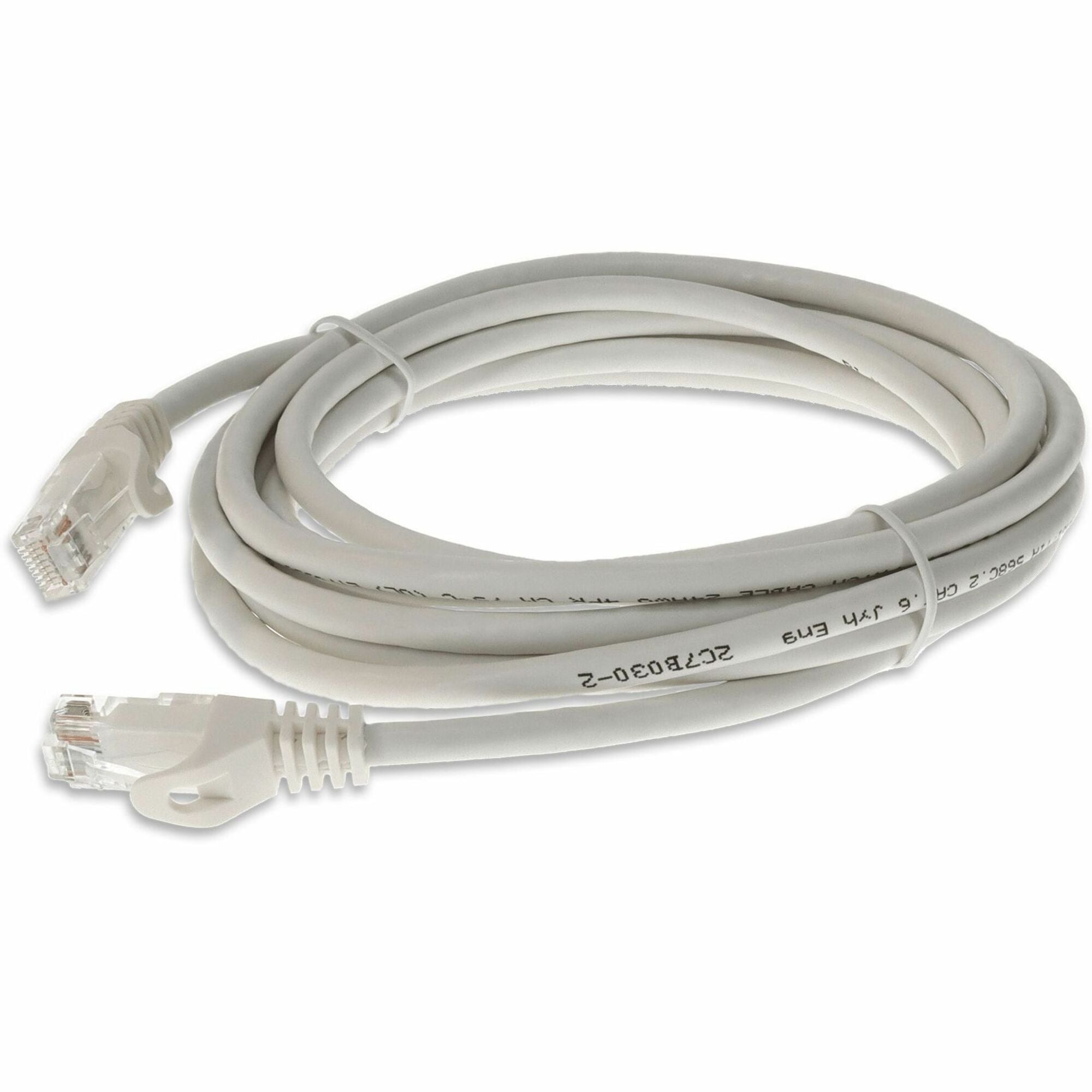 AddOn 1ft White CAT 6 PVC Ethernet Cable Snagless Easy Boot RJ-45 M/M - ADD-1FCAT6SN-WE