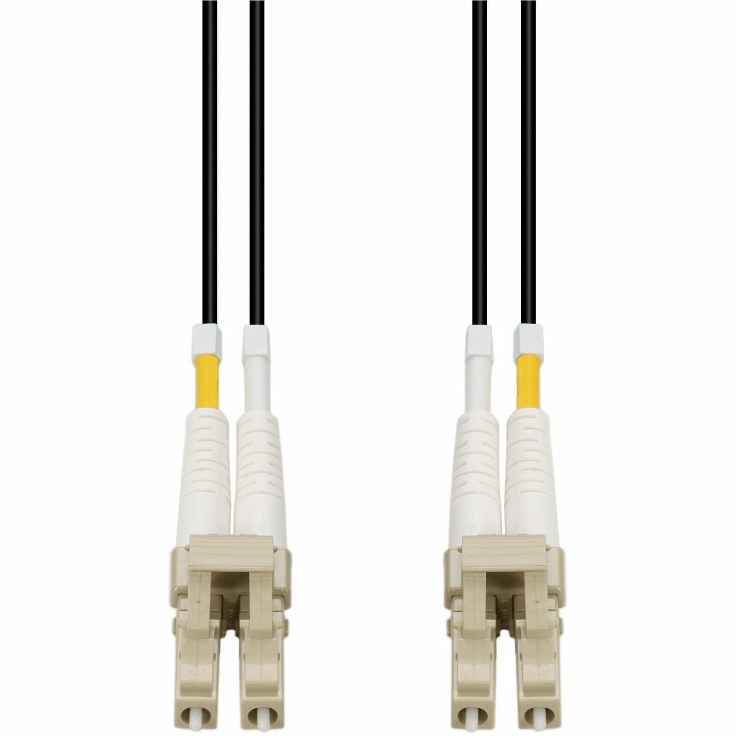 AddOn 20m LC to LC Black OM4 Duplex Armored Outdoor Fiber Patch Cable - ADD-LC-LC-20M5OM4OA