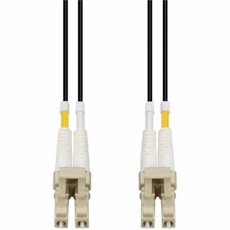 AddOn 20m LC to LC Black OM4 Duplex Armored Outdoor Fiber Patch Cable - ADD-LC-LC-20M5OM4OA