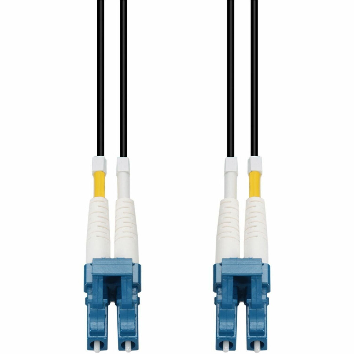 AddOn 60m LC to LC Black OS2 Duplex OFNR (Riser-Rated) SMF Fiber Outdoor Patch Cable - ADD-LC-LC-60M9SMFIO-BK