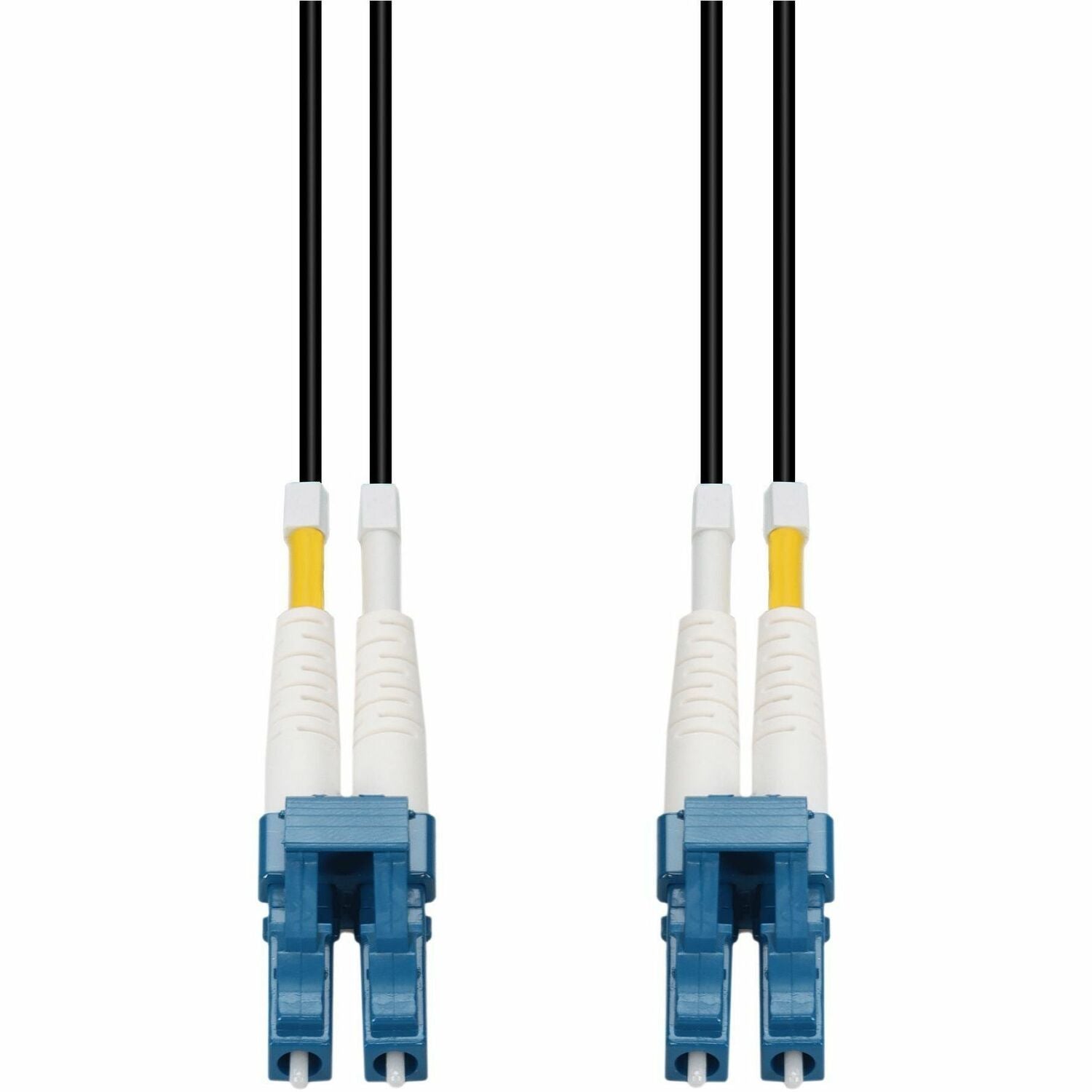 AddOn 60m LC to LC Black OS2 Duplex OFNR (Riser-Rated) SMF Fiber Outdoor Patch Cable - ADD-LC-LC-60M9SMFIO-BK